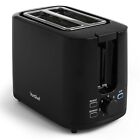 VonShef Toaster 2 Dual Slice Black Browning Control Removable Crumb Tray 900W