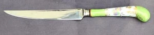 Beautiful Vintage Sheffield Steak Knife – Gorgeous Hand Painted Porcelain Handle - Picture 1 of 7