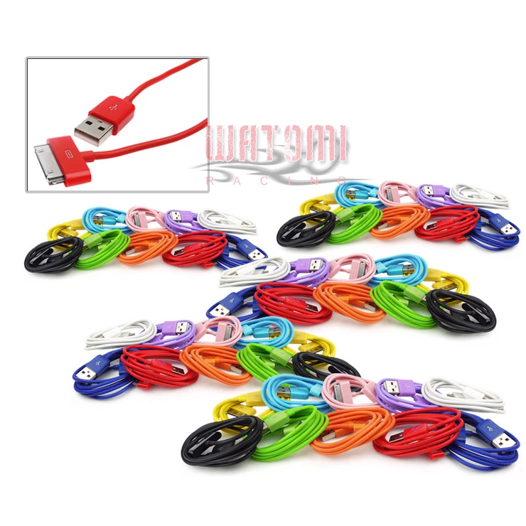 5X 10-COLOR 10FT USB 30PIN CABLE DATA SYNC CHARGER FOR GALAXY TAB 7 8.9 10.1 - Image 1 of 1