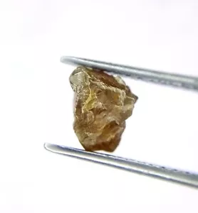 0,89 TCW GRIGIO GIALLASTRO COLORE SCINTILLANTE FORMA NATURALE AFRICANO SFUSO DIAMANTE GREZZO - Foto 1 di 9