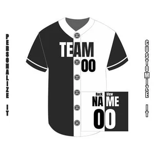 Custom Baseball Jersey, Personalized Baseball Jersey, Customized two tone Baseba - Picture 1 of 119