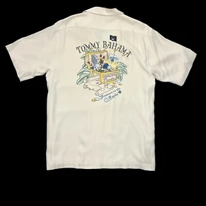 Tommy Bahama Plunder Island Embroidered Button Up Camp Shirt Mens S - Picture 1 of 5