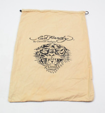 Vintage Ed Hardy Christian Audigier Dust Bag Beige Tiger Logo Large 23x17