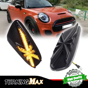 Smoke Lens Amber Dynamic LED Front Side Marker Lamps For Mini Cooper F55 F56 F57 - Picture 1 of 12