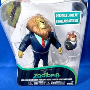 MAYOR LIONHEART & LEMMING BUSINESSMAN - ZOOTOPIA 3" FIGURE confezione da 2 giocattoli POSABILI - Foto 1 di 4