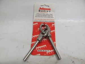 PL JOHNSON MARINE  27-408  3/16 INTERLOCKING SWIVEL GATE EYE  HAND SWAGE - Picture 1 of 3