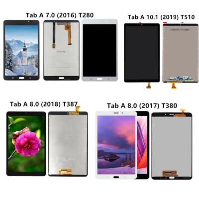 For Samsung Galaxy Tab A 7.0 T280 8.0 T380 T387 10.1 T510 Display LCD Digitizer - Image 1 of 4