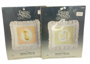 Vtg Precious Moments Stitchery Pillow Kits NIB 2 Options Available Girl or Baby - Picture 1 of 8