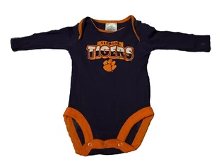 Nuovo! Clemson Tigers 3/6 mesi Creeper - Foto 1 di 1