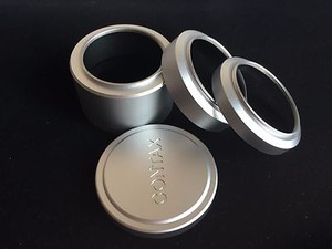 Metal Hood Cap set For Contax replace GG1 GG-2 GG-3 With GK-54 Cap Silver