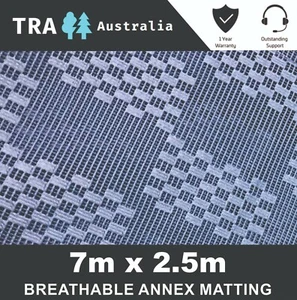 Blue TRA 7m x 2.5m Annex Matting Floor Mats Mesh Caravan RV Motor home Camping - Bild 1 von 4