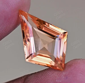 Natürlicher Imperial Topas 13,25 Karat Drachenschnitt Zertifikat selten einwandfrei loser Edelstein - Bild 1 von 5