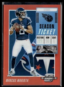 2018 Panini Contenders - Marcus Mariota #4 Red Prizm /199 - Bild 1 von 2