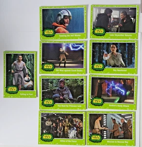 2019 Topps Star Wars Journey to Rise Skywalker Green Parallel Inserts Lot of 9 - Picture 1 of 10