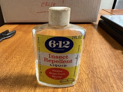 Vintage used Insect Repellent Bottle Advertising Paper Label. - Image 1 of 3