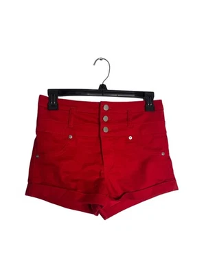 Xhilaration Cotton Blend Shorts Red 4 - Image 1 of 3