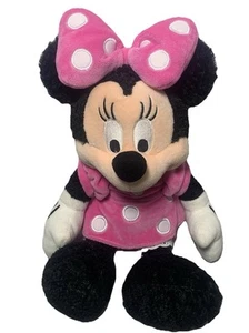15 inch Disney Minnie Mouse Plush Pink Polka Dot Dress Bow Stuffed Animal Toy - Picture 1 of 9