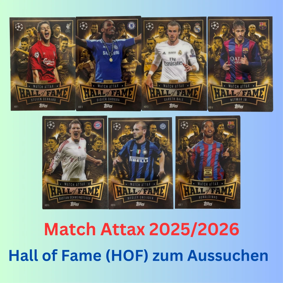 Topps MATCH ATTAX Champions League 2025/2026 25/26- Hall of Fame (HOF) aussuchen - Bild 1 von 1