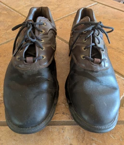 FootJoy Mens GreenJoys Golf Shoes Black/Brown 45564 -- Size 10.5 Wide - Picture 1 of 8