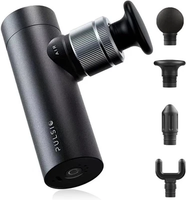 PULSIO AIR Mini Massage Gun Deep Tissue Muscle Massager Portable Travel Black