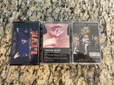 Twisted Sister Cassettes: Big Hits, Love Is for Suckers, Live at Hammersmith - Image 1 of 3