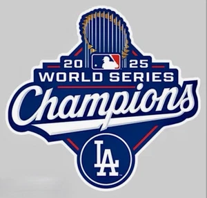 2025 DODGERS World Series Back to Back Champions Sticker Die Cut 4x3 Inch🔥 - Picture 1 of 1