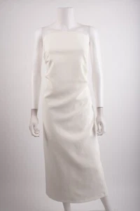Zara Women Midi Dress Size XL Oyster White Strapless Ruched 2698/707 NWT - Picture 1 of 7