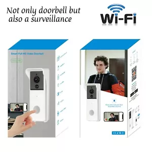 1080P SMART VIDEO DOORBELL WIFI WIRELESS INTERCOM DOOR RING CAMERA BELL SECURITY - Picture 1 of 12