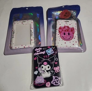 3 Heavy Duty Cartoon Id Badge Holders & 2 Retractable Reel Badge Holders - Picture 1 of 8