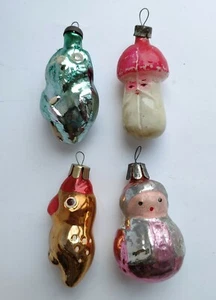 Antique Vintage Glass Russian USSR Christmas Ornament Decoration - Picture 1 of 9