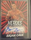 2023 Leaf Heroes Of Wrestling Brian Cage Auto Red Aew #Ba-Bc2