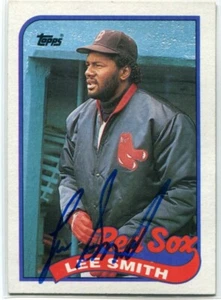 LEE SMITH Signed 1989 Topps Baseball Authentic Autograph #760 - Picture 1 of 1