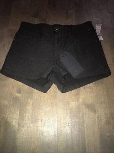 Silver Crush Black Denim Cotton Stretch Jean Shorts Size Small NWTS - Picture 1 of 3