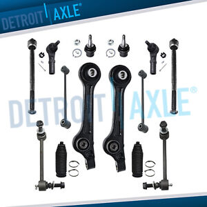 Front Lower Rearward Control Arms Tie Rods Suspension Kit for Challenger Charger
