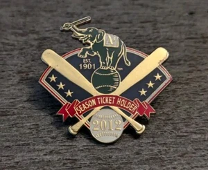 Oakland A's Athletics MLB Baseball 2012 Season Ticket Holder Elephant Lapel Pin - Picture 1 of 4