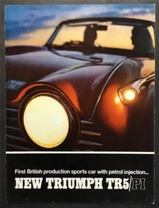 TRIUMPH TR5 PI SPORTS CONVERTIBLE Car Sales Brochure JUL 1968 #387/768/UK - Picture 1 of 5