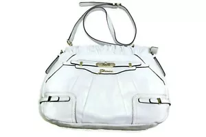 Guess Women's Zani Satchel White Medium Shoulder Bag New - Picture 1 of 6