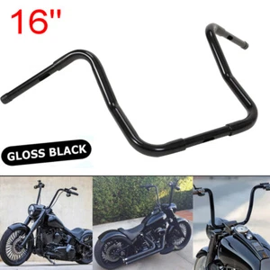 16'' Handlebar Fit For Harley-Davidson Ape Hanger Rise FLST FXST Sportster XL - Picture 1 of 12