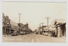 RPPC, Busy street, GROCERIES, MEATS, BAKERY, etc., St. Helena, CA, ca1940s