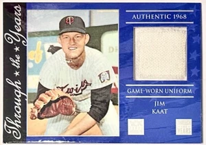Jim Kaat 2002 Topps American Pie Through The Years Relic #TTY-JK Game-Used Twins - Bild 1 von 2