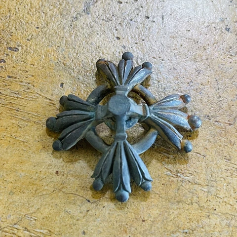 Antique Cast Bronze Salvage Ornate Pediment Element Maker Art Salvage Cover