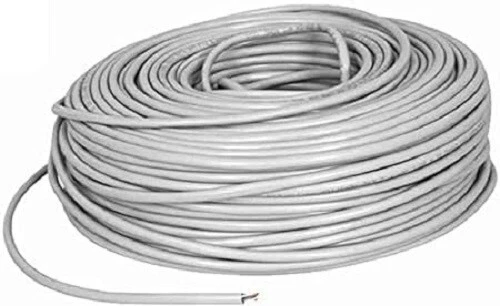 CAVO DI RETE LAN CAT 6 FTP 100 MT COPPER 100% RAME PURO CABLE LAN - Immagine 1 di 1