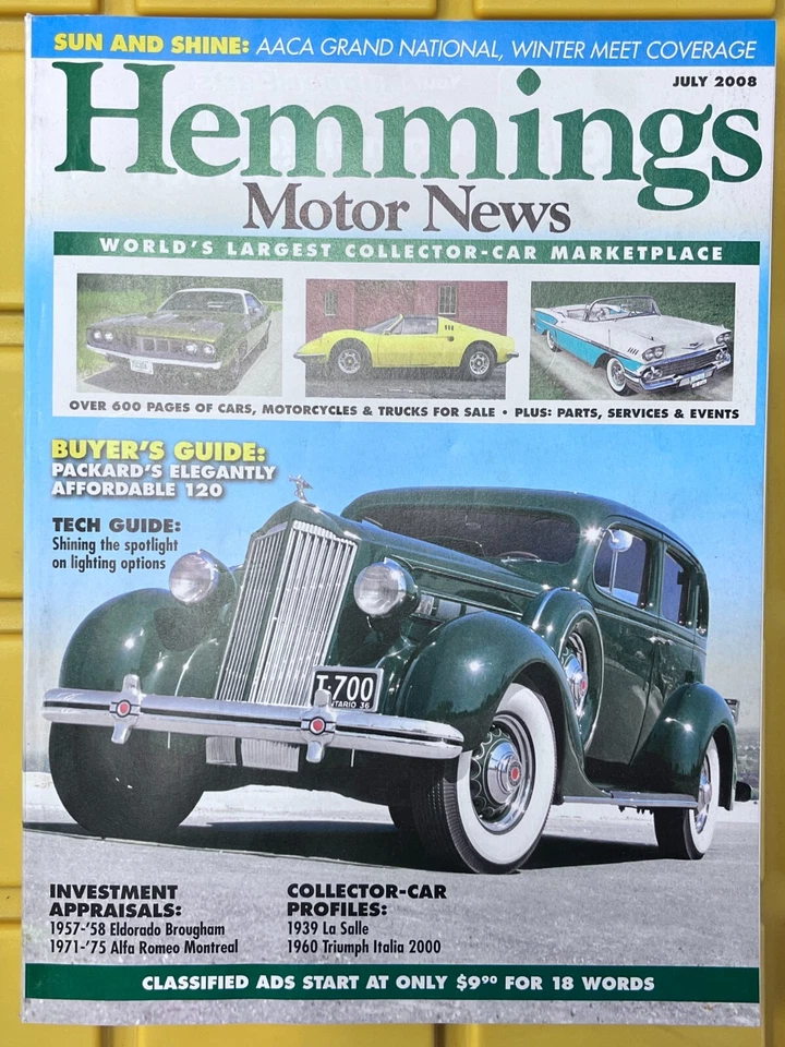 1935-36 Packard 120 Buyer Guide, Borgata & Tom Mack 2008 Auction, Hemmings - Image 1 of 1