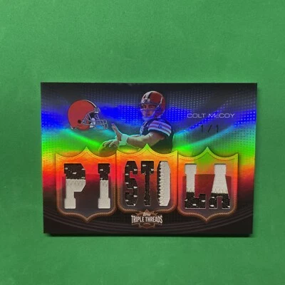 2010 Topps Triple Threads Relic #TTR-39 Colt McCoy 1/1 - Image 1 of 4