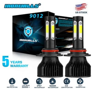 Faros LED 9012 4 Lados haz alto bajo 6500K súper brillantes 2400W 360000lm - Imagen 1 de 12