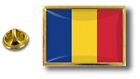 pins pin badge pin's metal  avec pince papillon drapeau roumanie roumain