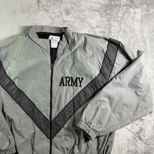 Skilcraft Army Jacket IPFU Full Zip Windbreaker Military Gray Mens Large - Picture 1 of 11
