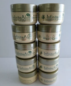 10x0,5oz Reisegröße Infinite Aloe 100% Bio Aloe Vera Creme ohne Duft - Bild 1 von 5