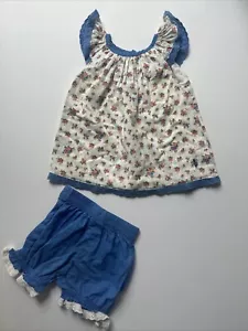 Well Dressed Wolf Blue Floral Skye Tunic! 12M GUC! - Picture 1 of 3