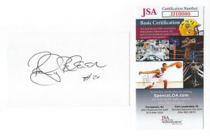 STEELERS Rocky Bleier signed 3x5 index card JSA COA AUTO Autographed HOFer